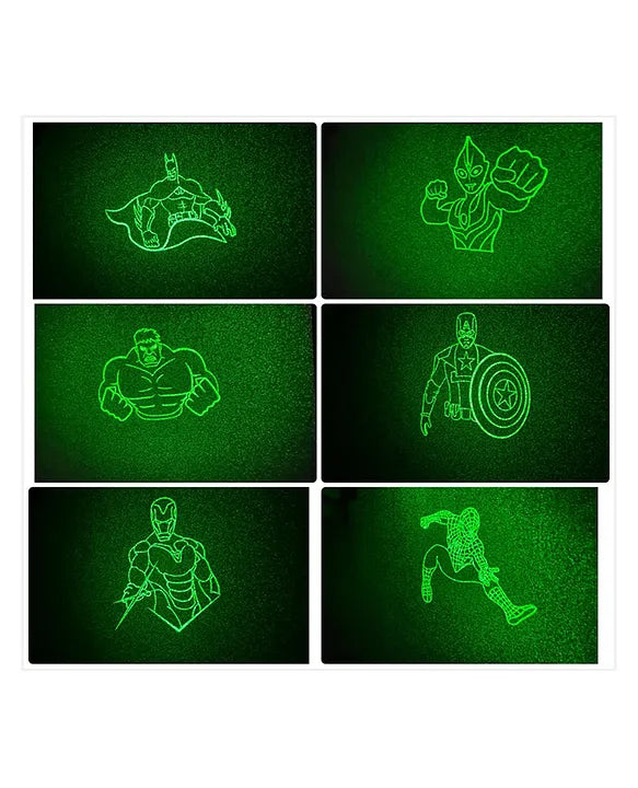 Laser Light Pointer | Long-Range | Special Kids Edition - 6 Action Figures | 2000m Range | Rechargeable Cell & Charger