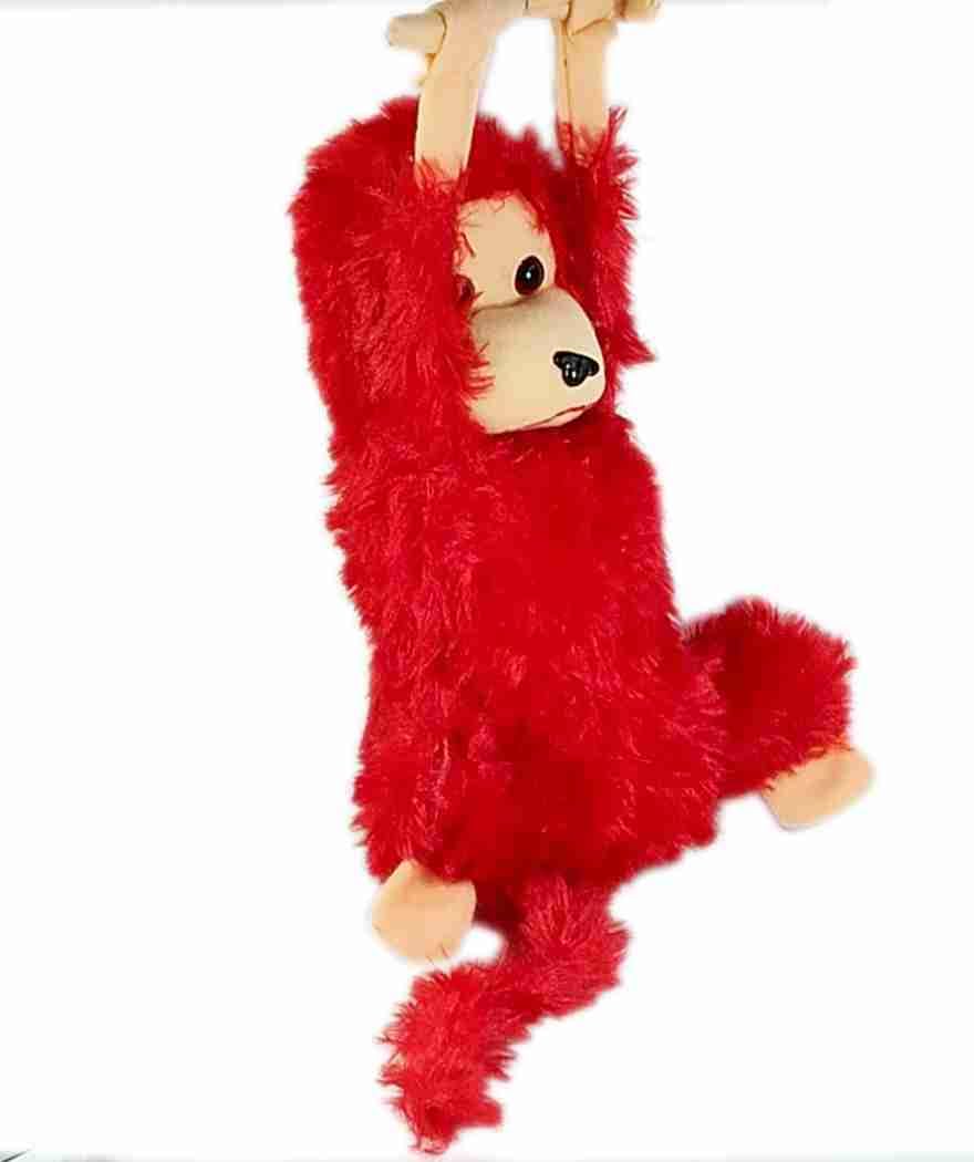 Soft Fur Stuffed Monkey Toy, 30 cm, for Kids and Adults, Home/Car Decoration