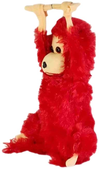 Soft Fur Stuffed Monkey Toy, 30 cm, for Kids and Adults, Home/Car Decoration