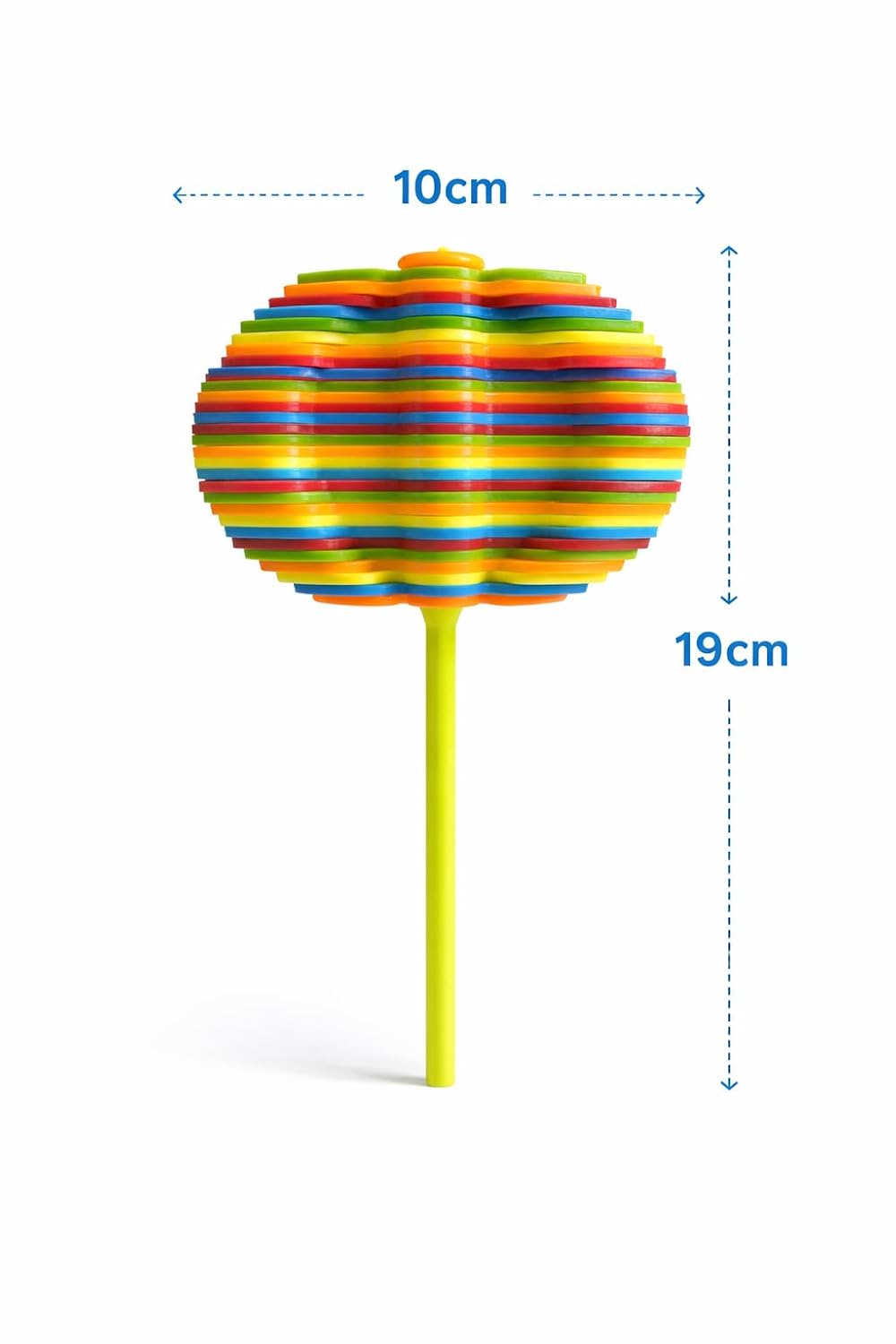 Candy Flower Spinner for Kids (Pack of 2), Multicolor Fidget Lollipop, Mini Stress Relief Toy for Age 3+