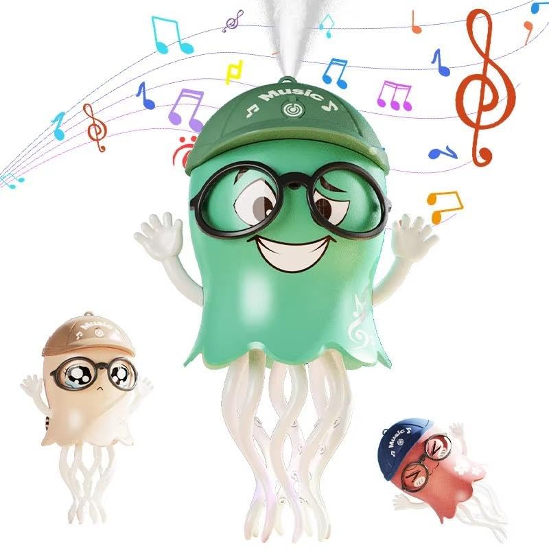 Dancing Octopus with Automatic Obstacle Avoidance Wiggling Tentacles Multi-Color Magical Crawling Musical Toy