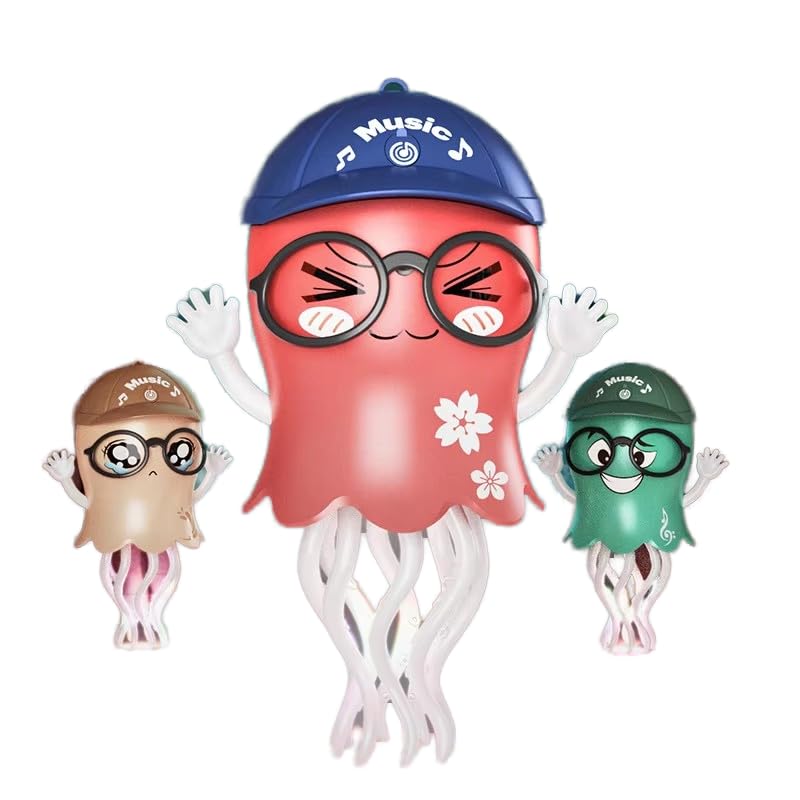 Dancing Octopus with Automatic Obstacle Avoidance Wiggling Tentacles Multi-Color Magical Crawling Musical Toy