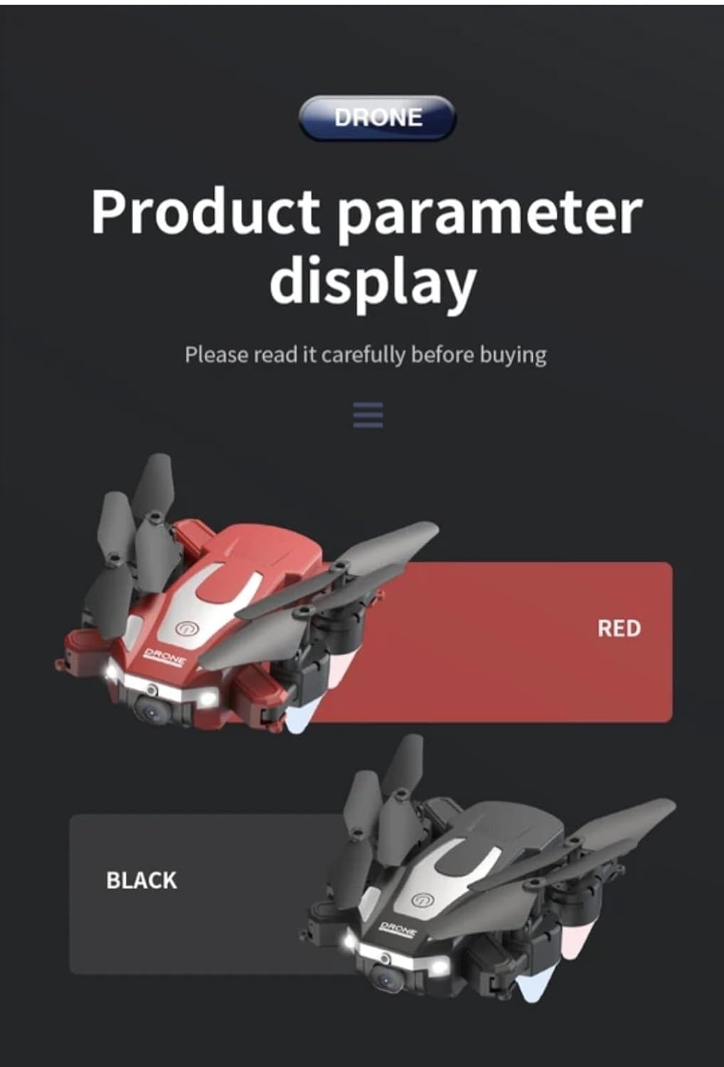 J2 Drone with 4K HD Camera | 360° Rotation Foldable Drone | 110° Wide-Angle Lens | 45° Adjustable Camera | LED Lights | Altitude Hold | App & Remote