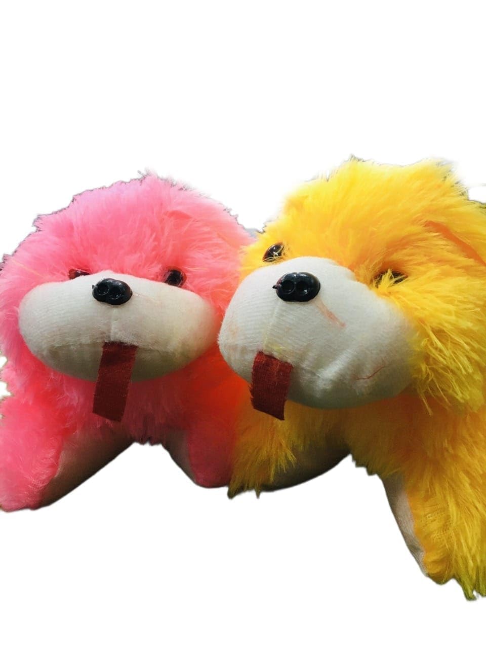 Mini Furry Dog Soft Toy, Pack of 2, Cute Stuffed Plush Puppy for Kids