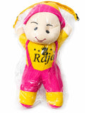 Raja Rani Soft Plush Baby Doll Toy, Yellow and Pink Outfit, Smiling Stuffed Doll for Kids, 30 cm