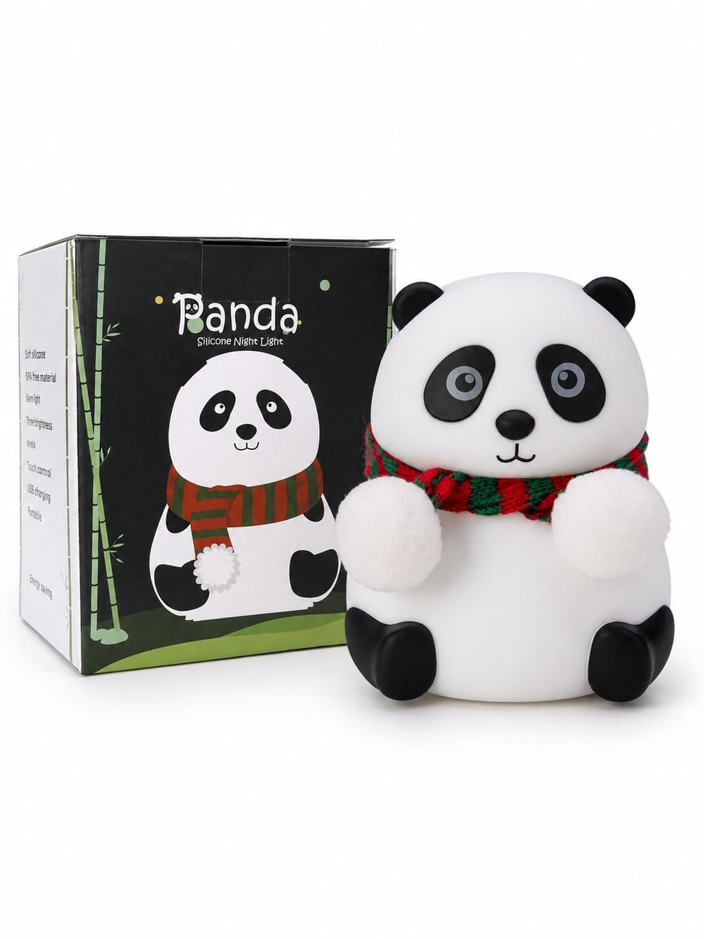 Panda Touch Silicone Lamp Rechargeable Multicolor Night Light