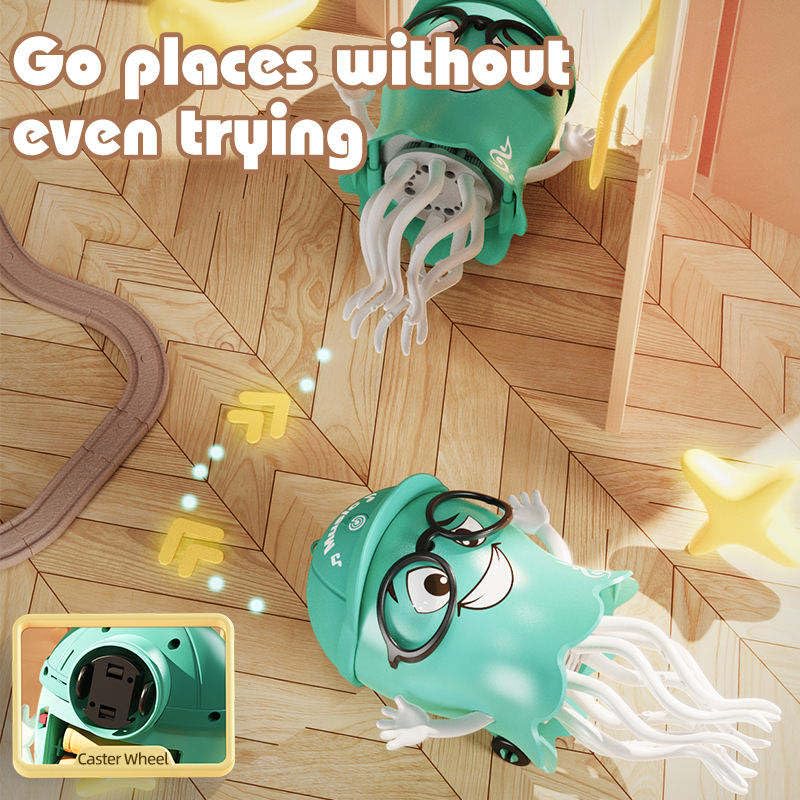 Dancing Octopus with Automatic Obstacle Avoidance Wiggling Tentacles Multi-Color Magical Crawling Musical Toy