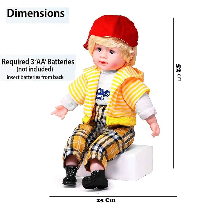 18 Inches Baby Musical and Singing Boy Doll-Singing& Touch Sensor