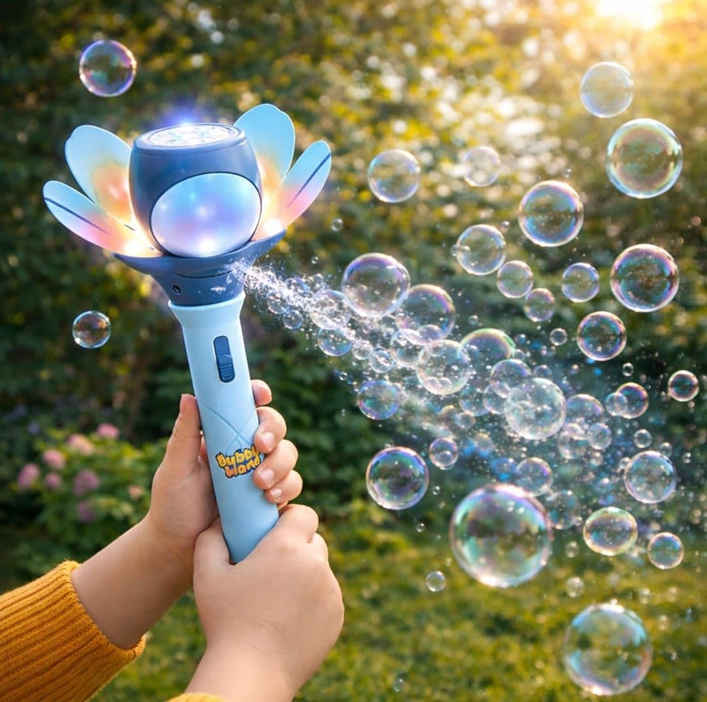 Electric Bubble Maker Toy| Automatic 10-Hole Bubble Blower with Colorful LED Lights | Bubble Machine, Wedding & Outdoor Play