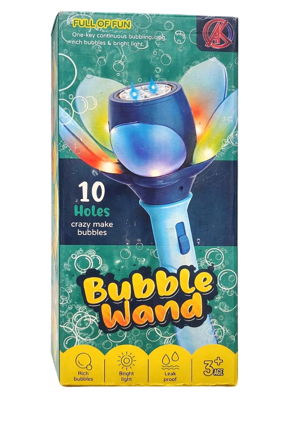 Electric Bubble Maker Toy| Automatic 10-Hole Bubble Blower with Colorful LED Lights | Bubble Machine, Wedding & Outdoor Play