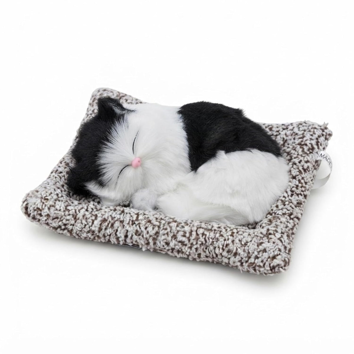 Musical Sleeping Cat Plush Pillow for Kids | Soft Stuffed Animal Cushion Toy with Music