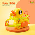 Luusa® Duck Slide Toy with LED Lights & Music | Electric Climbing Duck Track Toy | Educational Musical Slide Game for Kids