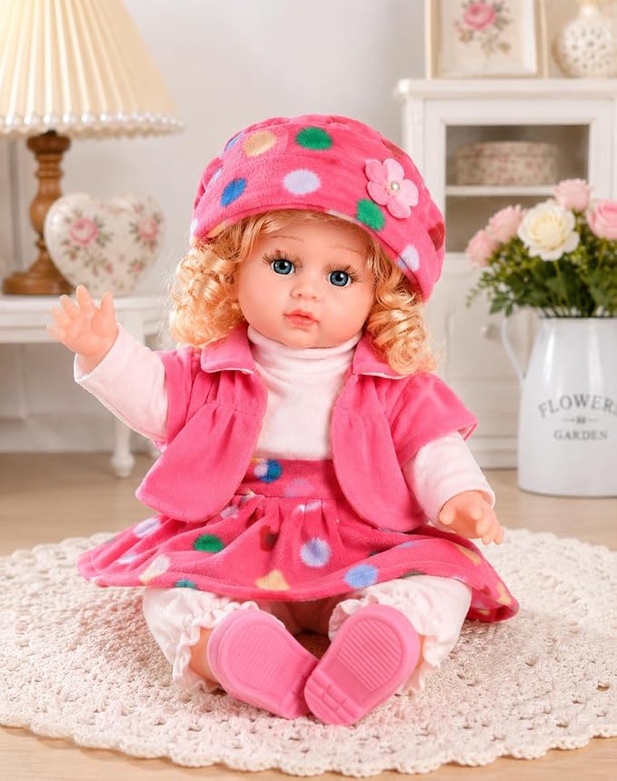 Musical Baby Doll Toy for Kids - Soft Plush Talking & Singing with Touch Sensor