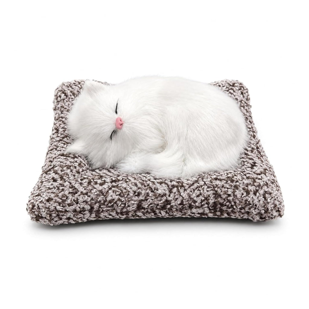 Musical Sleeping Cat Plush Pillow for Kids | Soft Stuffed Animal Cushion Toy with Music