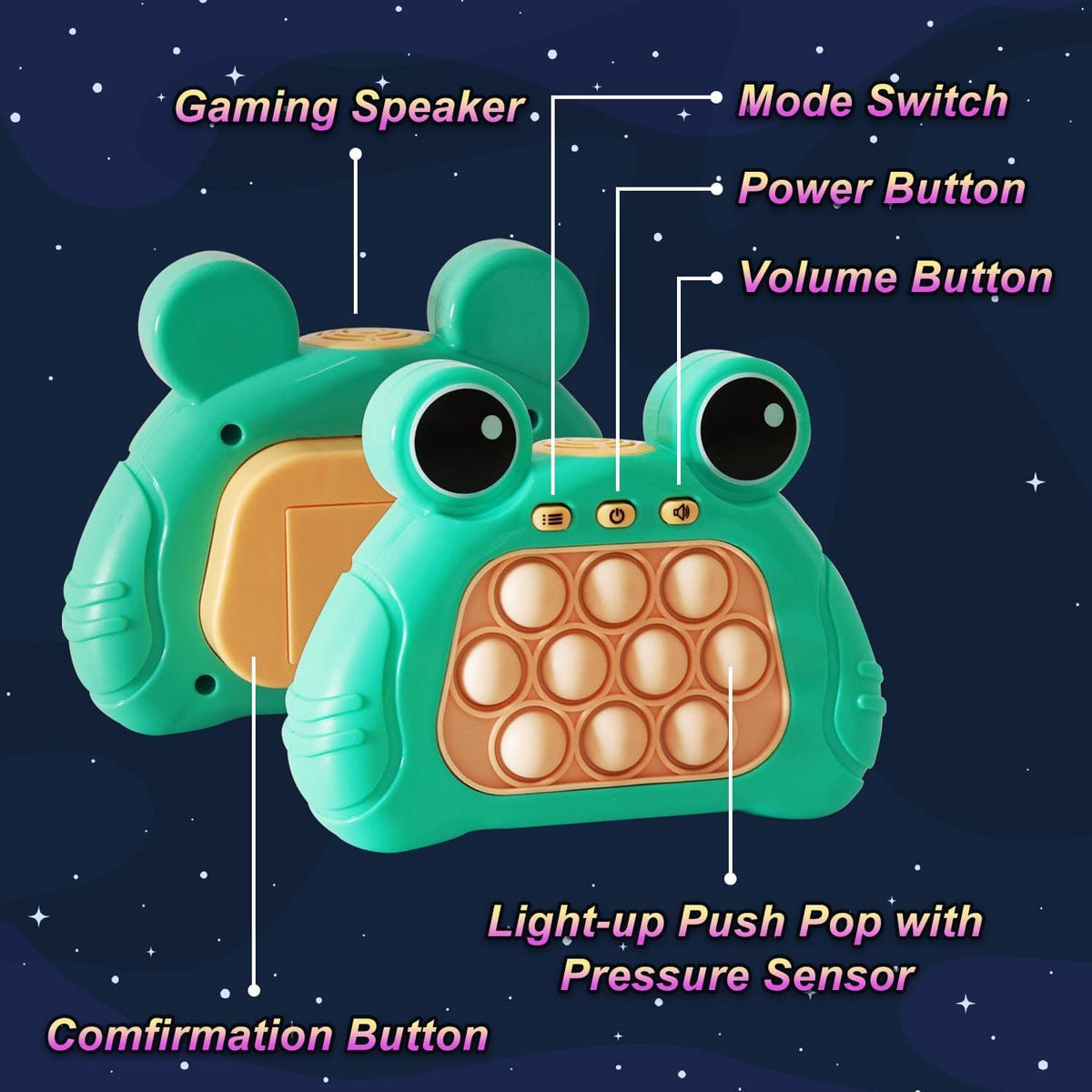 Fast Speed Push Intelligent Game for Kids, Sound Toy for Kids, Electronic Quick Push Game