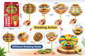 Candy Flower Spinner for Kids (Pack of 2), Multicolor Fidget Lollipop, Mini Stress Relief Toy for Age 3+