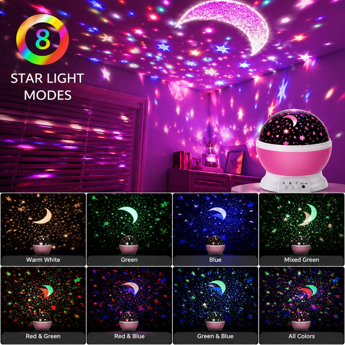 Star Master Dream Rotating Projection Lamp