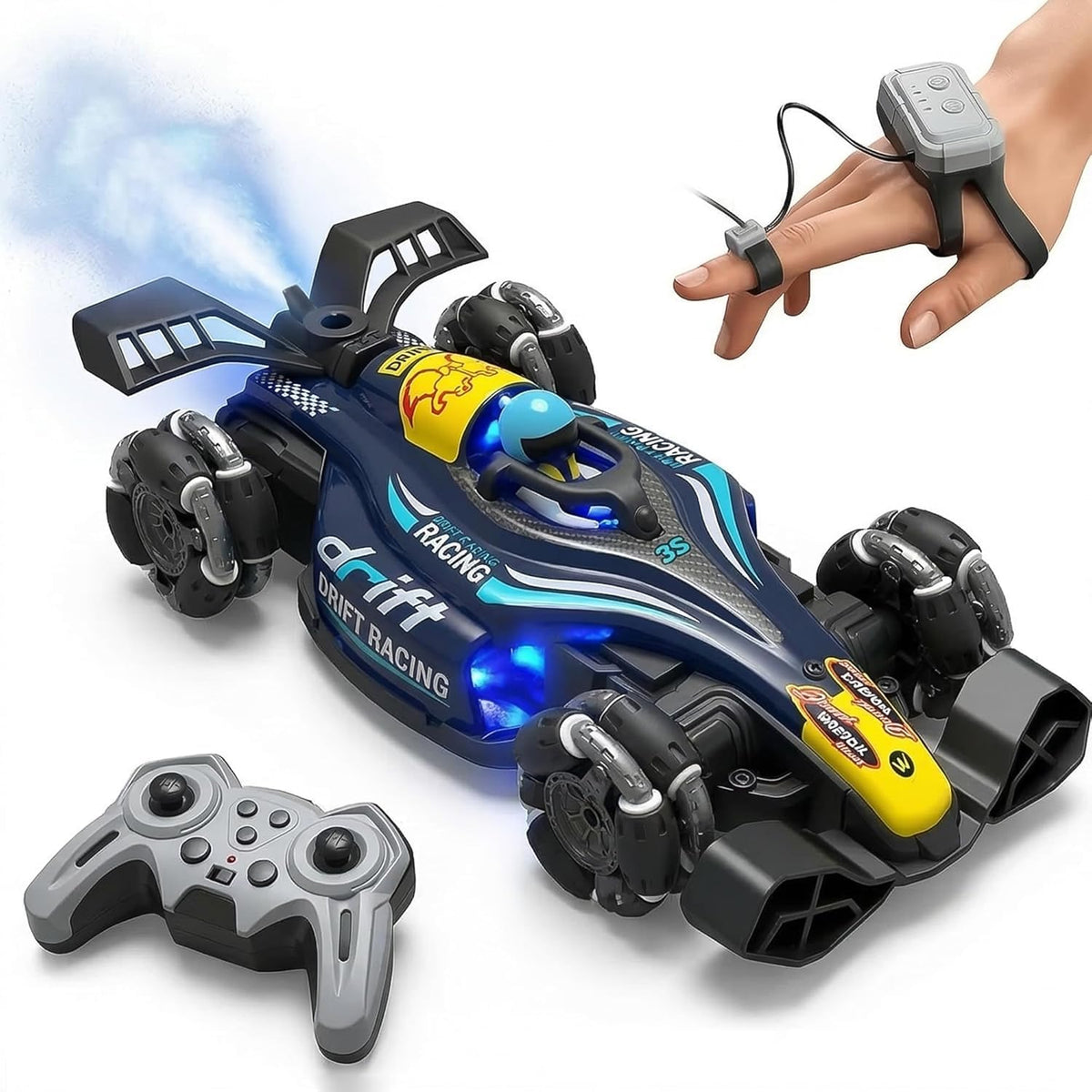 Remote Control Drift Stunt Car Toy | 4x4 RC Car | High Speed Racing Car | Omni-Directional Wheels | 360° Rotation | Double Sided Driving | RGB Lights Music