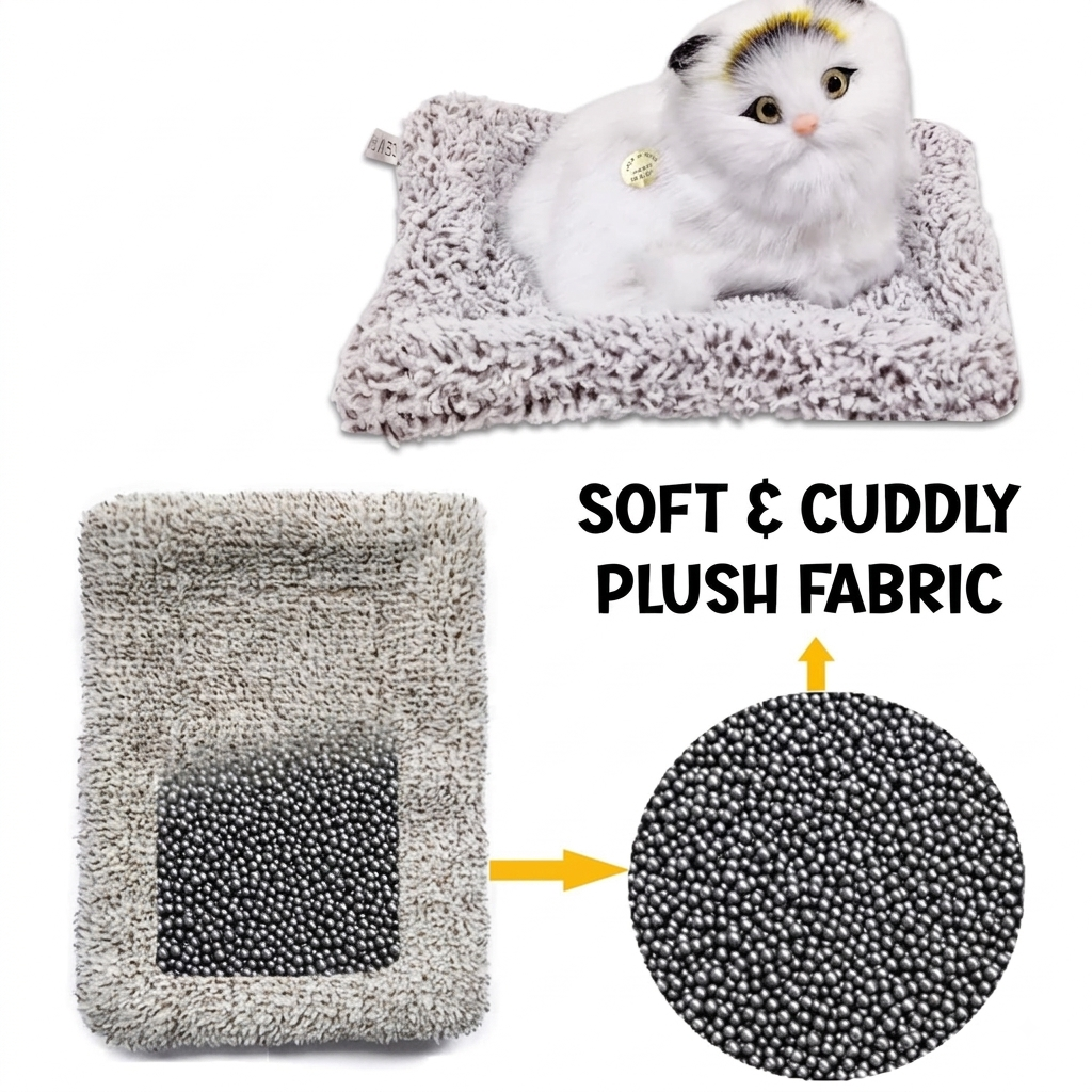 Interactive Plush Cat Toy with Sound & Touch Sensor, Realistic Meowing Kitten Soft Stuffed Animal for Kids, Cat Lovers