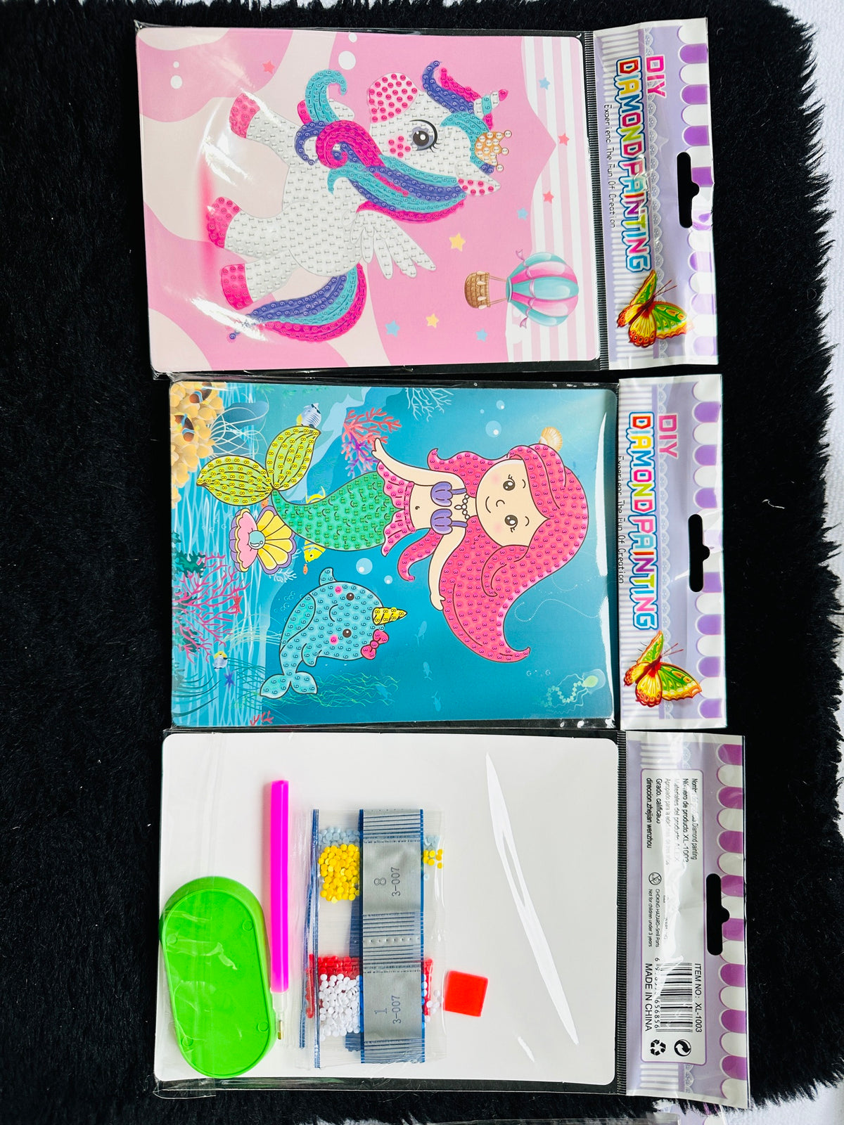 Premium Pick N Paste Diamond Painting Art Kit, DIY Gem Painting &Sticker Craft Kit