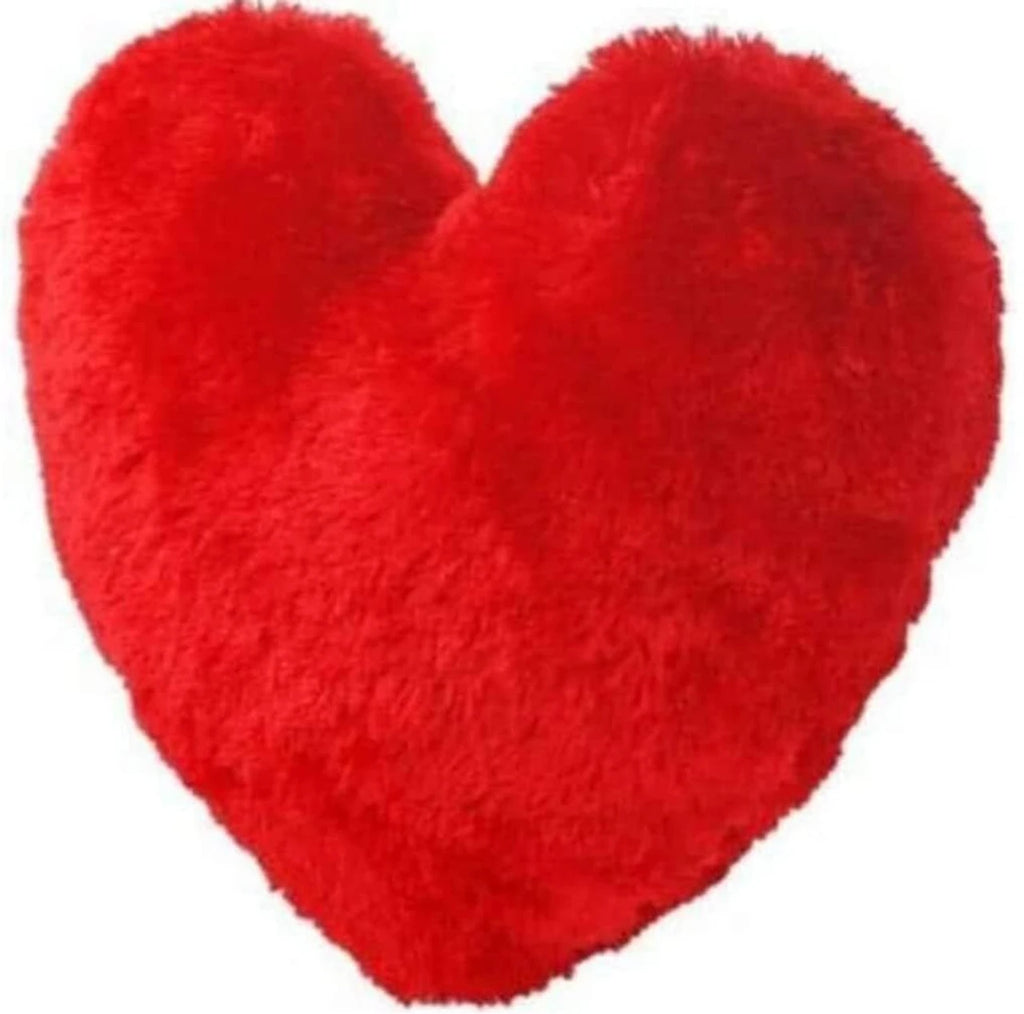 Heart Shaped Pillow Heart Stuffed Plush Fluffy Cushion Gifts - 25 cm (Multi color)