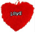 Heart Shaped Pillow Heart Stuffed Plush Fluffy Cushion Gifts - 25 cm (Multi color)
